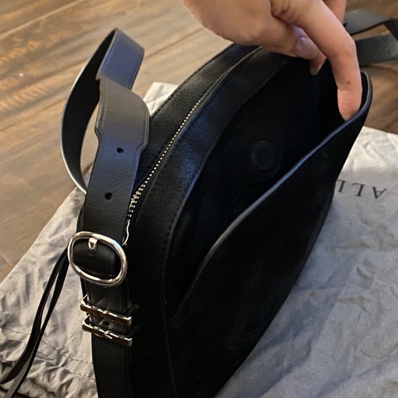 AllSaints Cooper Bag in Black Suede - Picture 4 of 4